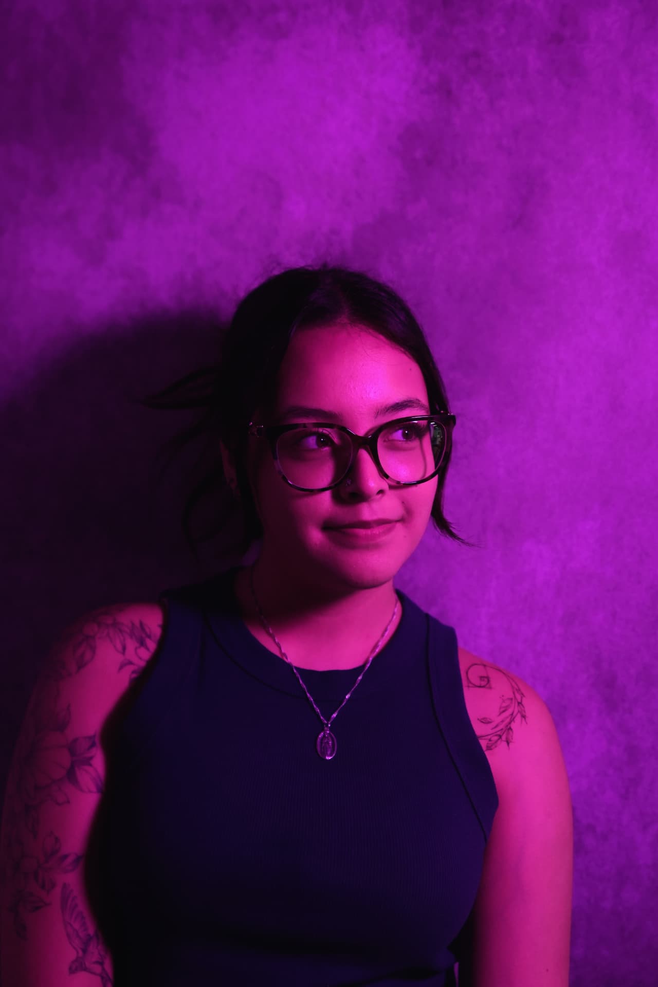 Portrait of a tattoo artist at Lions Ink in San Antonio, Texas